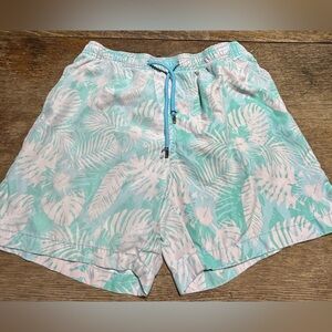 Ingear Pastel Leaf Print Men's Swim shirts